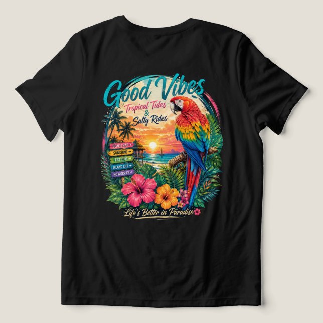 Boas Vibrações Ondas Tropicais (Verso do Design )