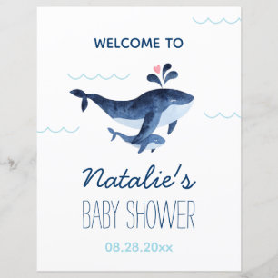 Boas-vindas a baleias náuticas sob o Chá de fralda