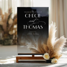 Boas-vindas ao Casamento Chic Inferior Transparent