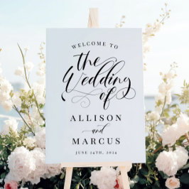 Boas-vindas ao Casamento Clássico da Caligrafia El