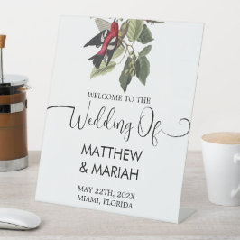 Boas-vindas ao Casamento de Caligrafia Floral Eleg