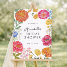 Boas-vindas ao Chá de Bebê de Jardim Floral Colori