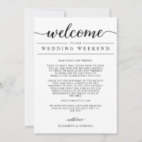 Boas-vindas ao Final de Semana do Casamento e cois