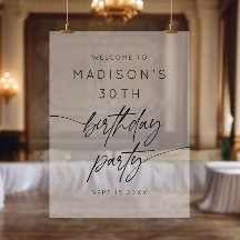 Boas-vindas ao Fosco de aniversário de 30 anos min