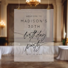 Boas-vindas ao Fosco de aniversário de 30 anos min