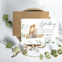 Boas-vindas Convite Eucalyptus Orçamento