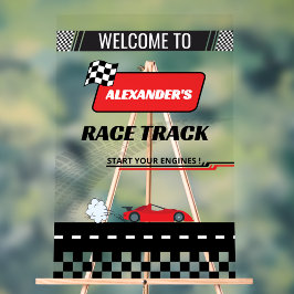 Boas vindas do aniversário da corrida do carro ver