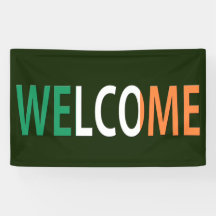 Boas-vindas sobrepostas no lnrcnt Irish Flag (h)