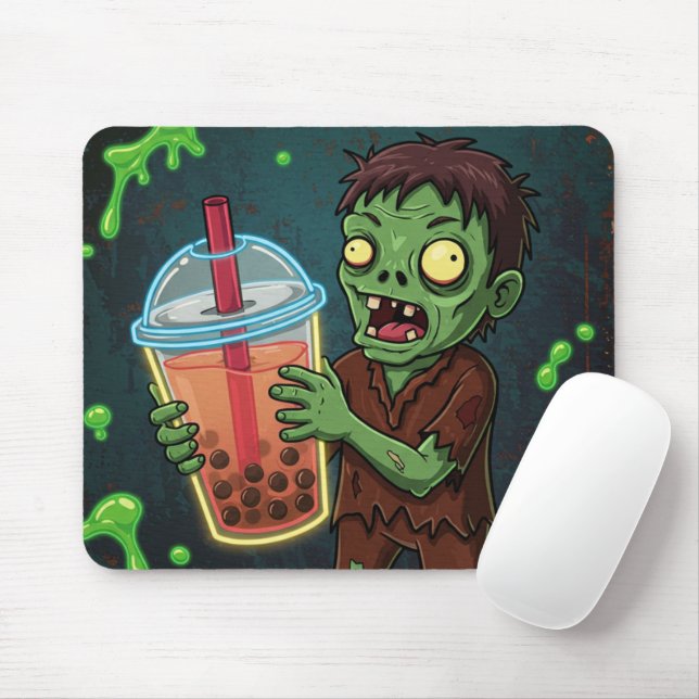 Boba Bar – The Undead’s Favorite Drink! Mousepad (Com mouse)