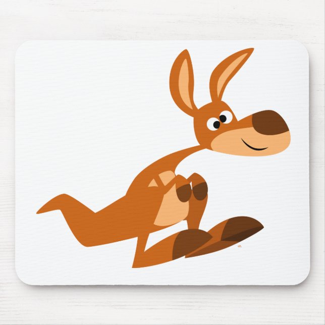 Bobo de Cartoon Bonito Kangaroo Mousepad (Frente)