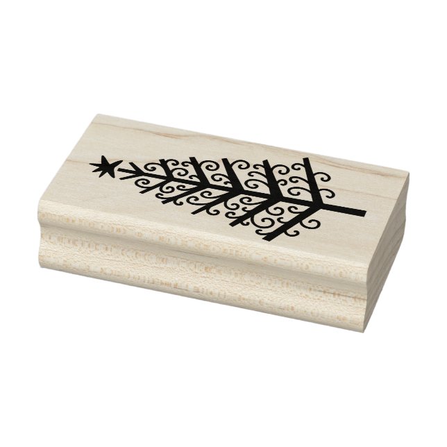 Bobo Estilizado Carimbo de Madeira de Árvore de Na (Carimbo)