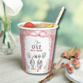 Bobo Goose Família Rosa e primeiro aniversario Arc