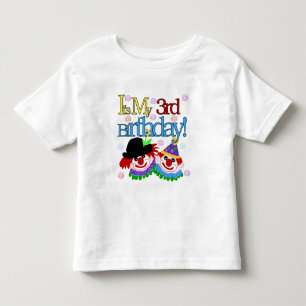 Bobo palha Camisetas aniversário de 3 anos e prese