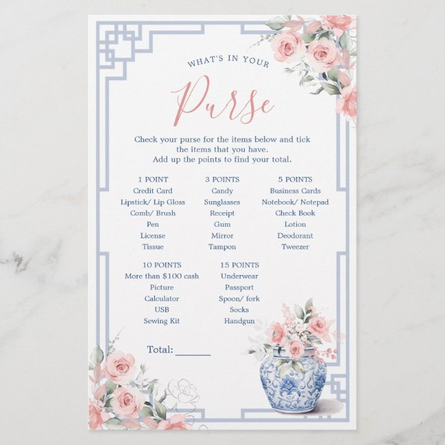 Boca-Leve Ginger Jar O Que Em Seu Jogo De Bolsa (Frente)