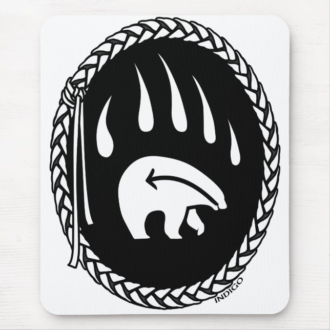Boca Tribal Art Mousepad Na moda Wildlife Mousepad (Frente)