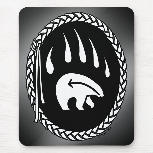 Boca Tribal Art Mousepad Na moda Wildlife Mousepad (Frente)
