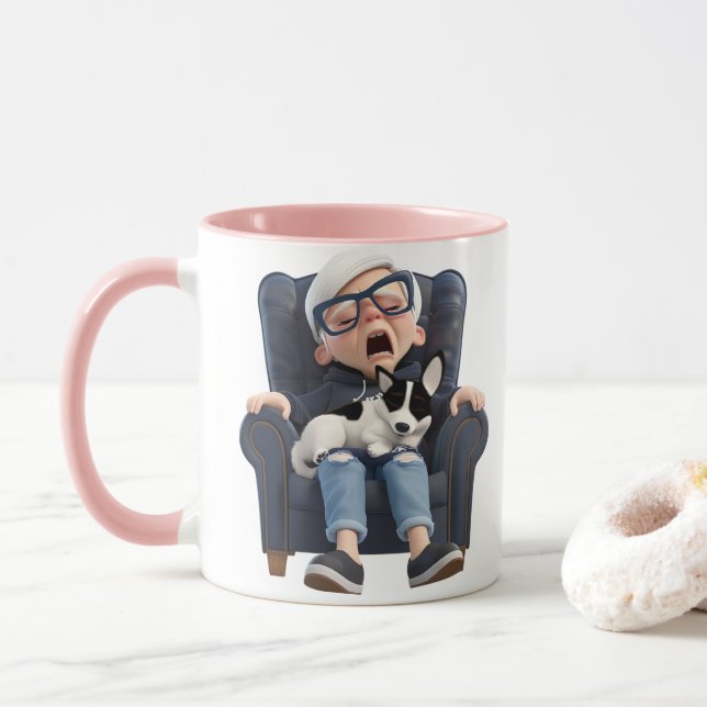 Bocejo para café! Caneca de café (Com Donut)