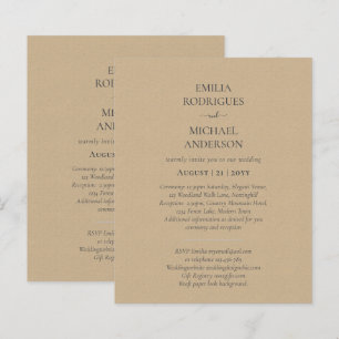 Boda Espanhola de BILINGUAL, com dupla face orçam