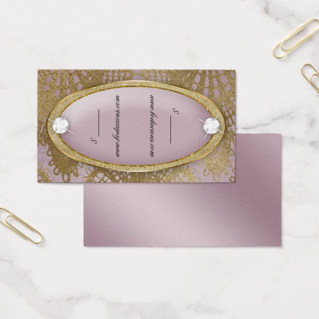 Bodaciosa Banda Preço Lace Diamond Mauve Dourada (Escritótio)
