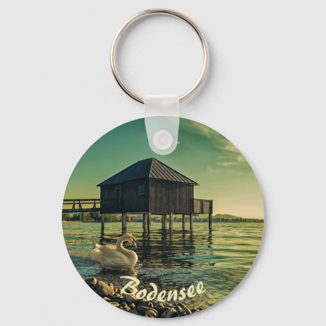 Bodensee Sunset Souvenir Chaveiro (Frente)