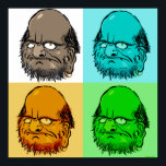 Bodhidharma Pop Art Poster<br><div class="desc">Bodhidharma Pop Art Poster por sânsitos 2013</div>
