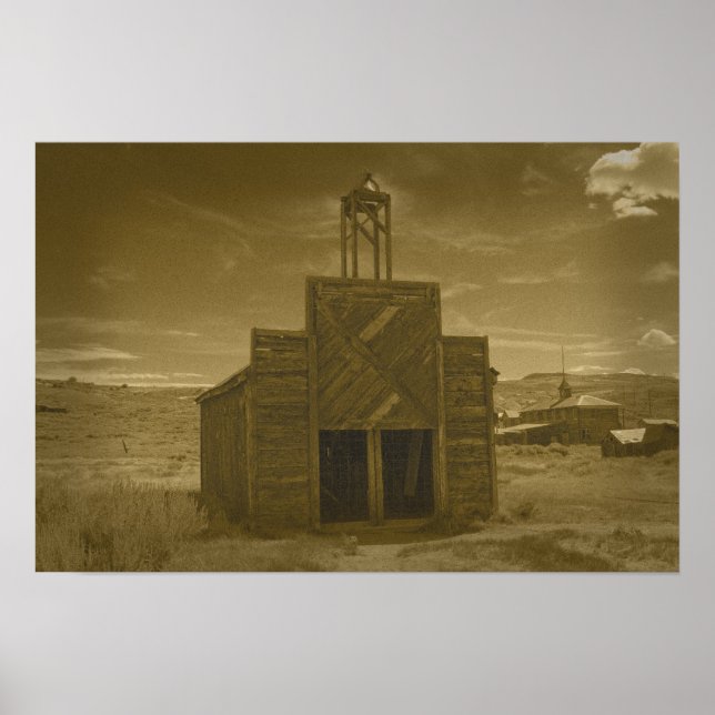 Bodie Firehouse Sepia Poster (Frente)