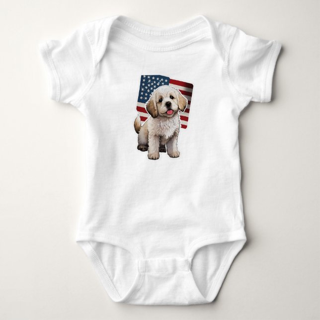 : Body Bodysuit de Jersey para Bebê (Frente)