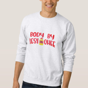 Body By Desi Ghee Moletom - Camisa Desi Engraçada