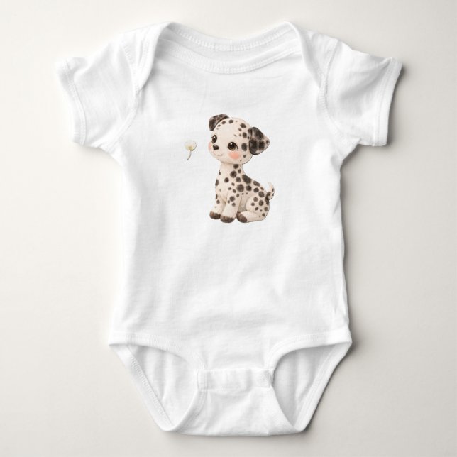 Body Dalmatiano para Bebê – Cachorrinho Malhado Fo (Frente)