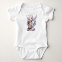 Body de Anjo Guardião para Bebê Menino