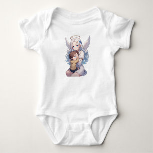 Body de Anjo Guardião para Bebê Menino