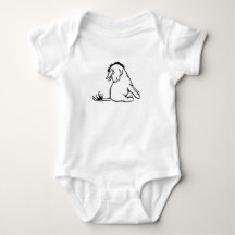 Body de Bebê Eeyore Olhando para o seu Rabo