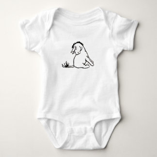 Body de Bebê Eeyore Olhando para o seu Rabo