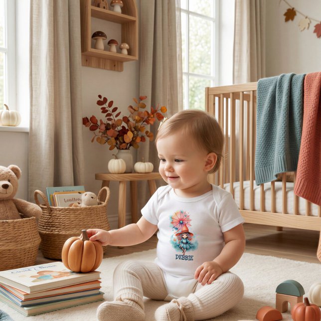 Body de Bebê Feiticeira Personalizado para Hallowe (Criador carregado)