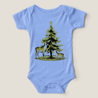 Body de Bebê Floresta de Natal