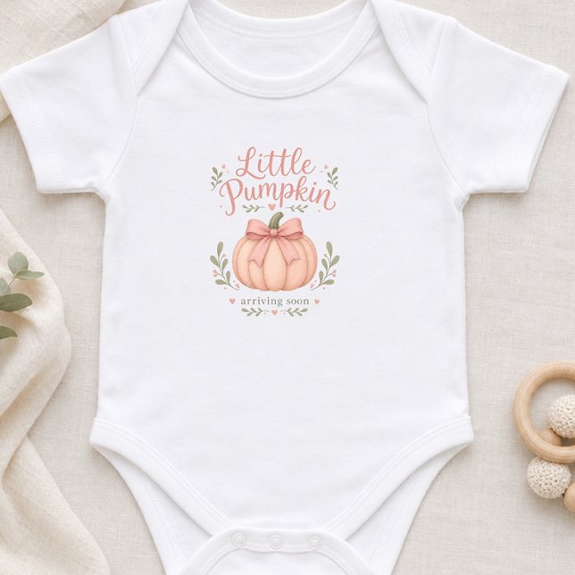 Body de Bebê Pequena Abóbora de Outono para Grávid (Criador carregado)