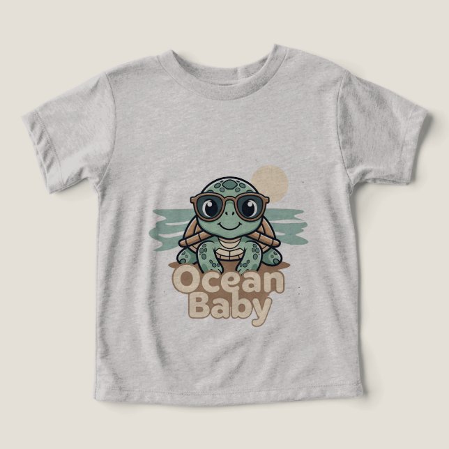 Body de Bebê Verão Ocean Baby (Design frontal)