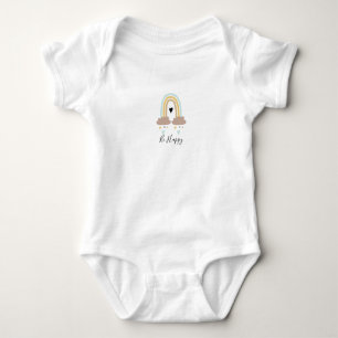 Body de Jersey para Bebê - Bib com Cores do Arco-í