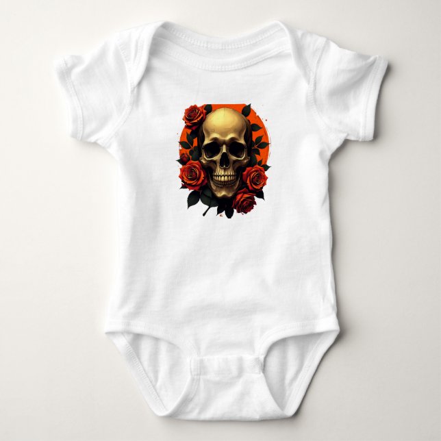 Body de Jersey para Bebê do Helloween (Frente)