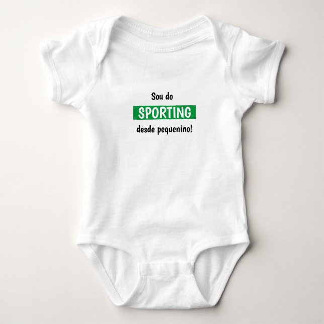 Body de Jersey para Bebê Sporting (Frente)