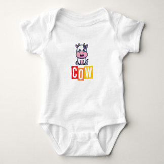 Body de Jersey para Bebê Vaca