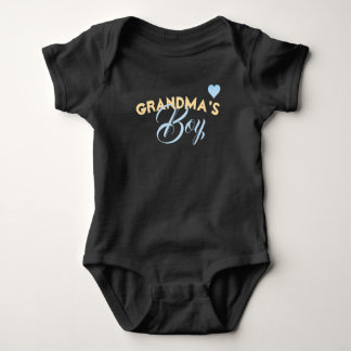 Body de Jersey para Bebê - Vovó's Menino