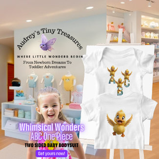 Body de Manga Curta Whimsical Wonders para Bebê