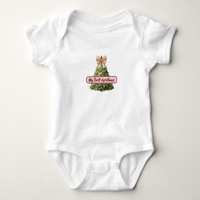 Body de Natal para Bebê – Primeiro Natal (Frente)