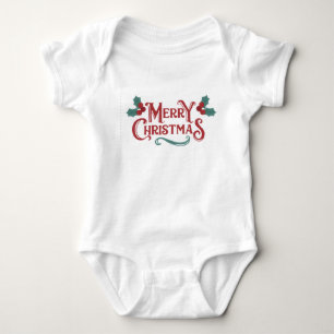 Body de Natal para Bebê Roupa de Natal Feliz