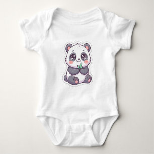 Body de Panda Kawaii para Bebê