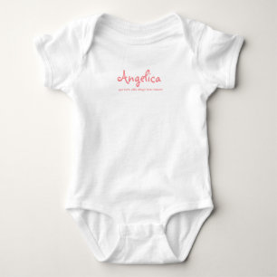 Body de uma peça branco para menina bebê camiseta 