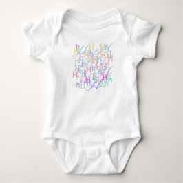Body "H" Confetes de Letras para Bebê