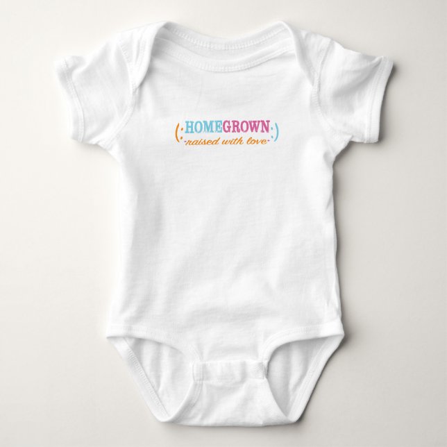 Body "HomeGrown"/ROSA para Bebê Jersey (Frente)