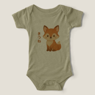 Body Infantil de Raposa Fofa